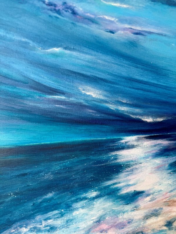 It's Coming - 60x60cm on Canvas - Image 2