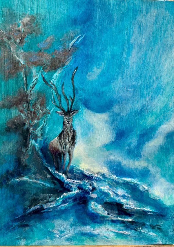 Majestic - 28x23cm on Wood