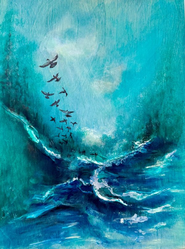 Murder - 28x23cm on Wood