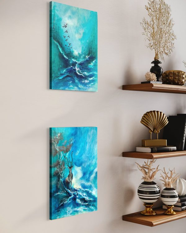 Majestic - 28x23cm on Wood - Image 4