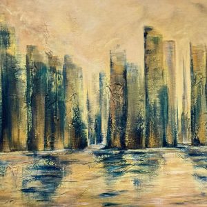 The Concrete Glow - 100x50 on canvas