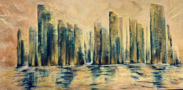 The Concrete Glow - 100x50 on canvas
