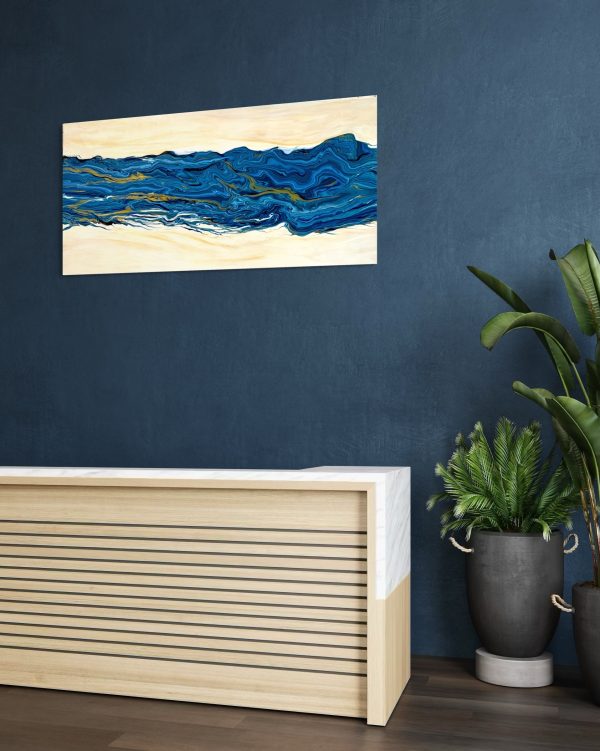 Flow - Acrylic flow on Canvas 50x100cm - Image 3