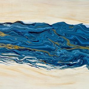 Flow - Acrylic flow on Canvas 50x100cm