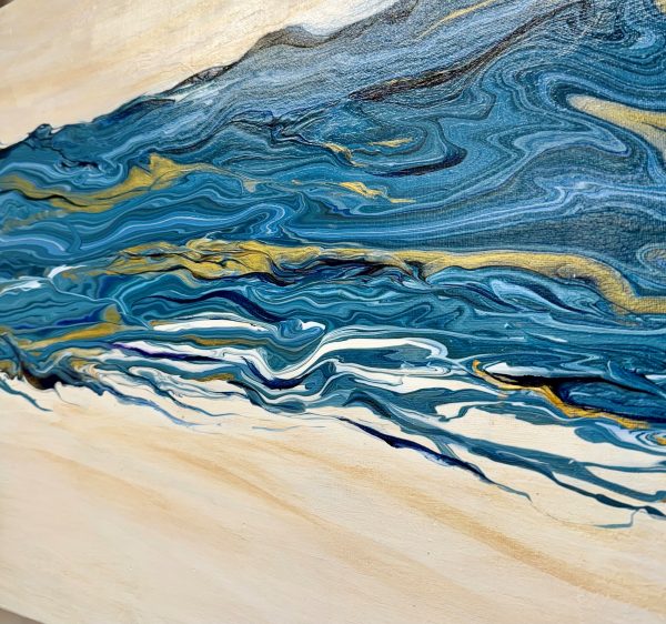 Flow - Acrylic flow on Canvas 50x100cm - Image 2