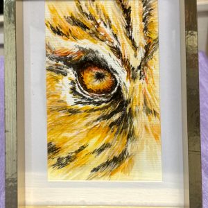 Eye of the Tiger - Watercolour in Frame