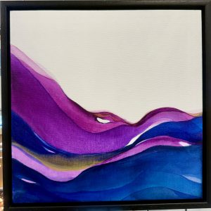 Violet Sunset - Inks on Canvas