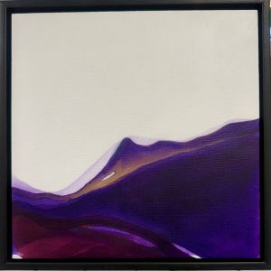 Violet Horizon - Ink on Canvas